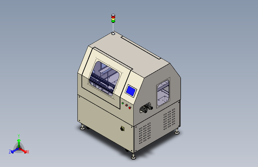 某贴片机龙门式外壳总装