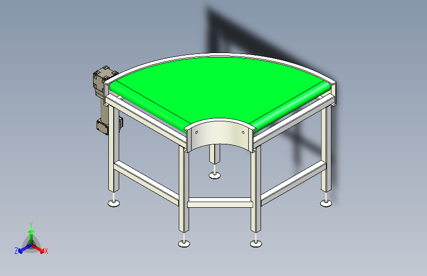 皮带式弯道输送机