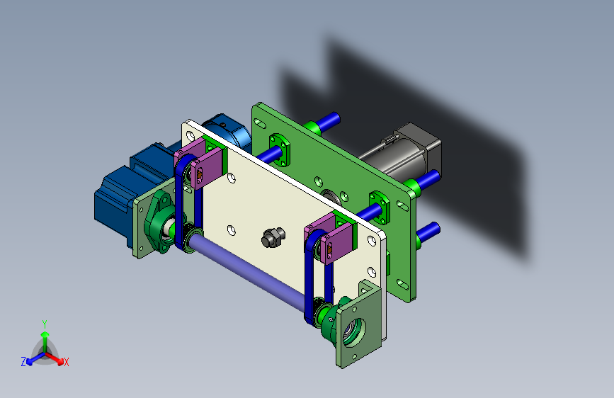 气缸顶升横移机构，同步带移栽机构