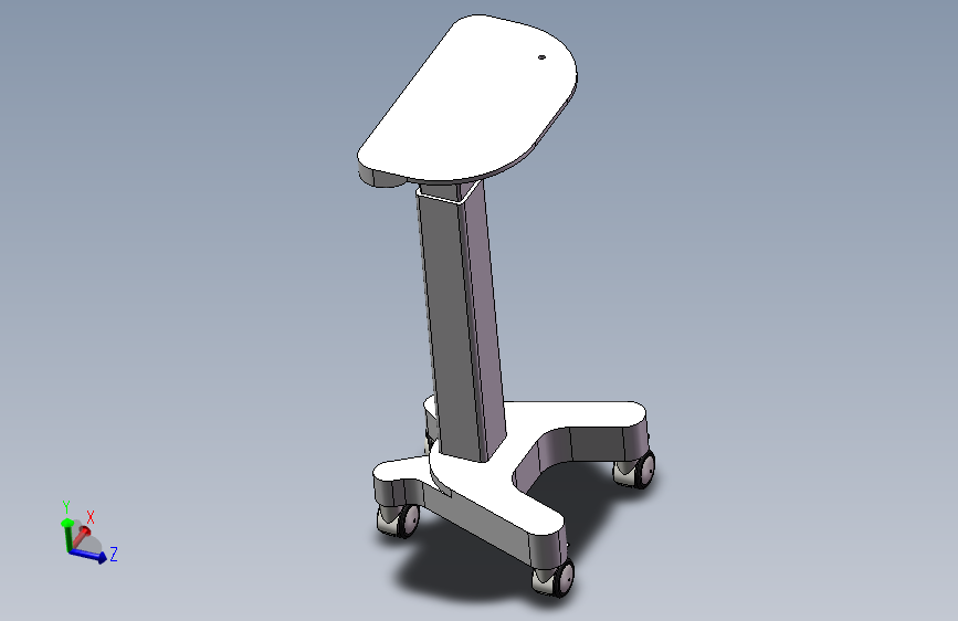 标准型可移动式升降医疗平台三维SW模型1087570==50