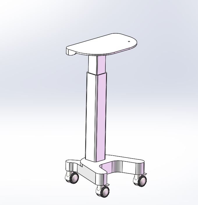 标准型可移动式升降医疗平台三维SW模型1087570==50