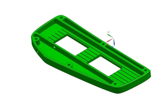 扶手面板注塑模具设计-斜顶抽芯塑料注射模含NX三维及10张CAD图+说明书==J5==150元