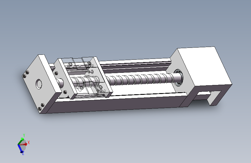 滚珠丝杠移动滑台三维SW模型450237==120