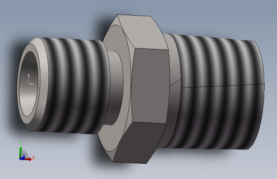 1CT-14-06SP公制外螺纹24°轻系列-英锥管外螺纹60°