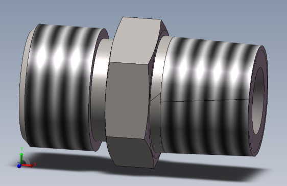 1CT-18-06SP公制外螺纹24°轻系列-英锥管外螺纹60°