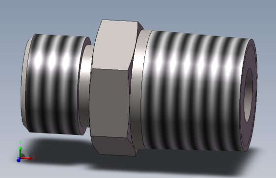 1CT-18-08SP公制外螺纹24°轻系列-英锥管外螺纹60°