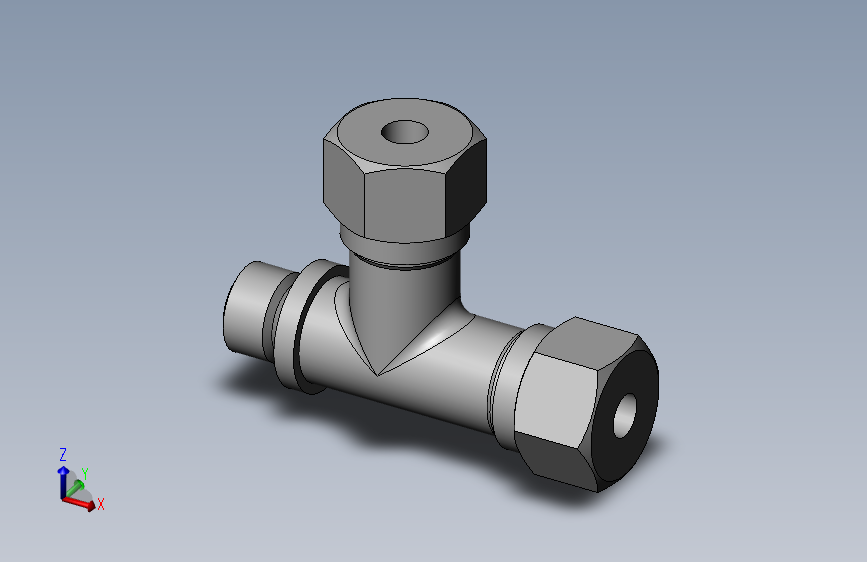 卡套式端直角三通管接头_G(25)-5