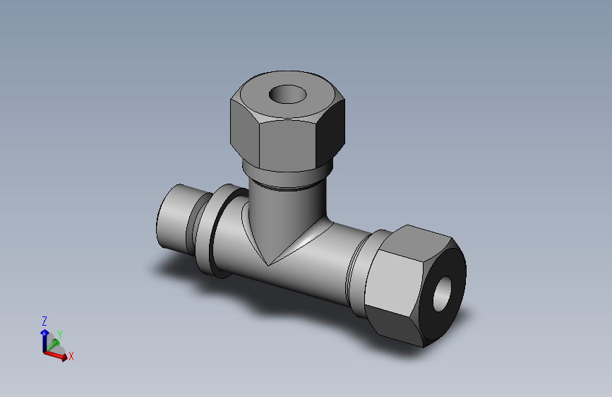卡套式端直角三通管接头_G(25)-8
