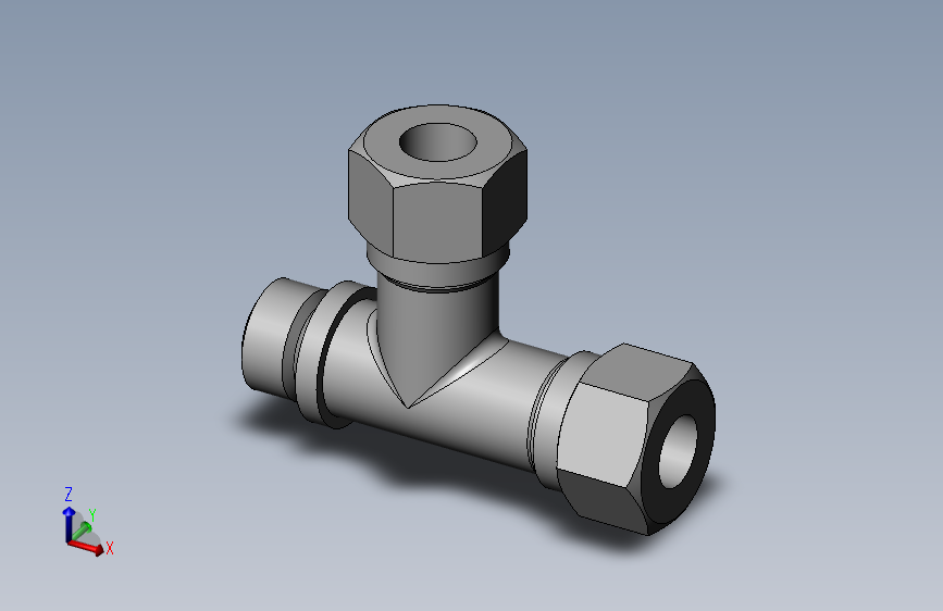 卡套式端直角三通管接头_G(25)-12