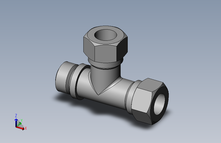 卡套式端直角三通管接头_G(25)-16