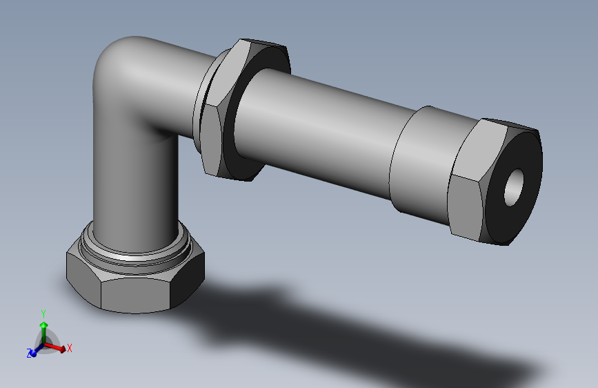 卡套式隔壁直角管接头_G(25)-6