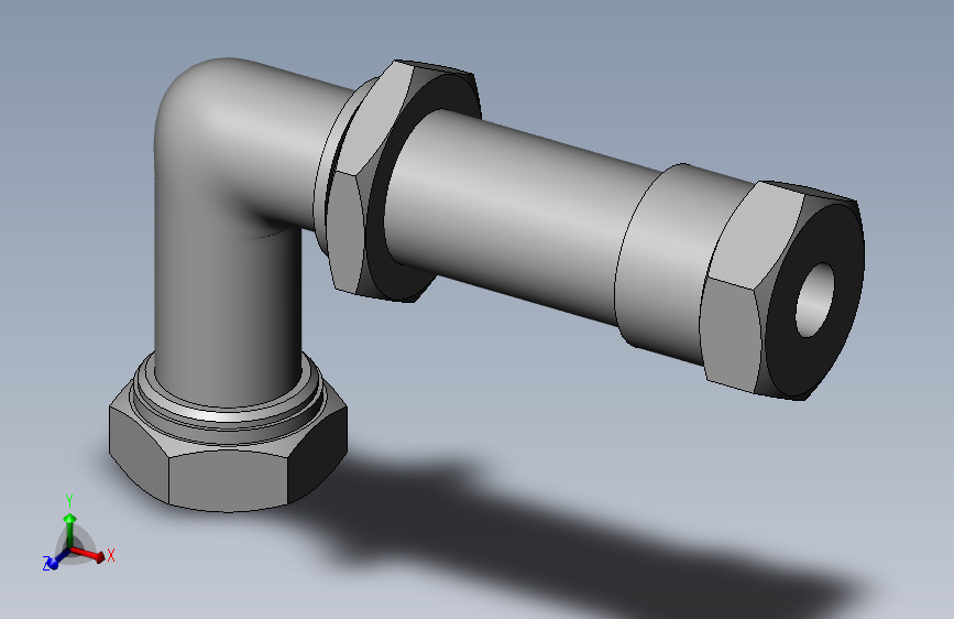 卡套式隔壁直角管接头_G(25)-8