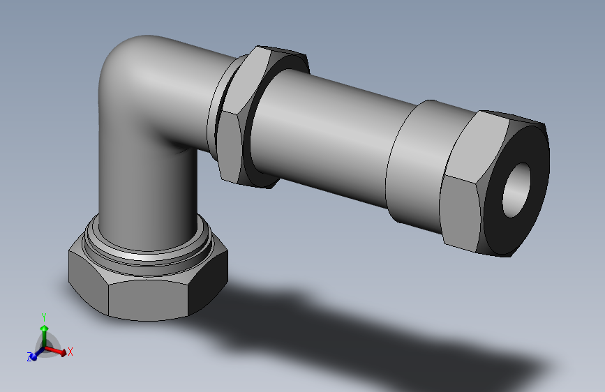 卡套式隔壁直角管接头_G(25)-10