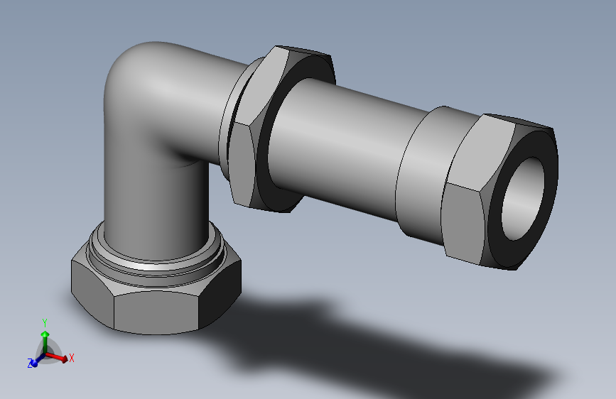 卡套式隔壁直角管接头_G(25)-16