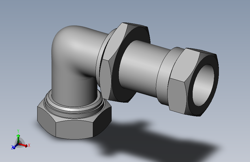 卡套式隔壁直角管接头_G(25)-28