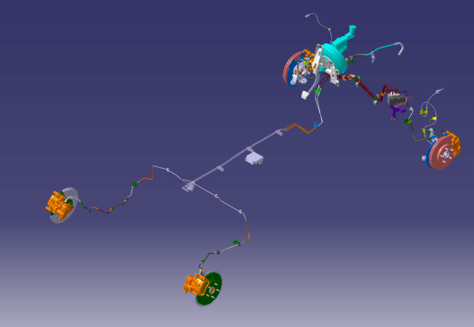 某小型汽车制动系统二维与三维图设计含三维CATIA==321470==500