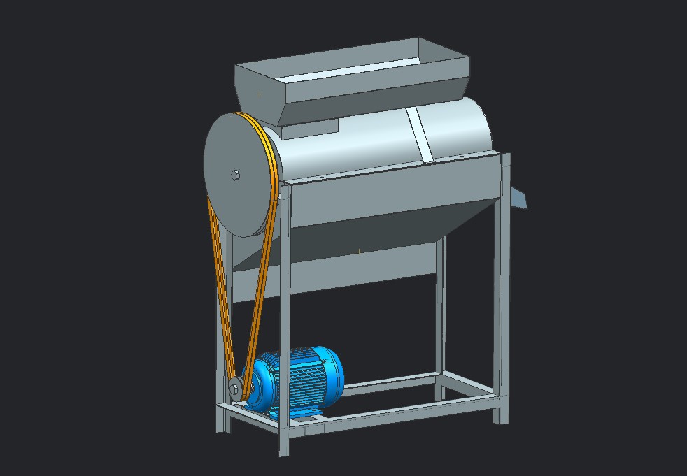 青核桃剥壳机ug三维+CAD图纸1134985==200