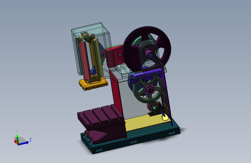 曲柄压力机设计含三维SW+CAD图纸+说明书==1442433==1200