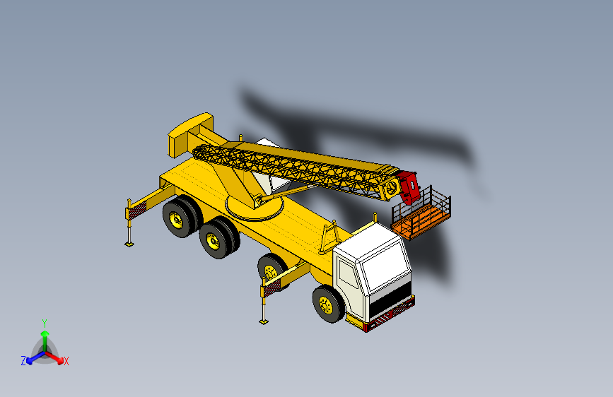 伸缩臂式高空作业车 三维图627989==通用格式