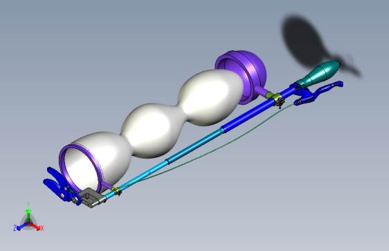 树梢水果采摘器设计含三维UG模型=795574==200