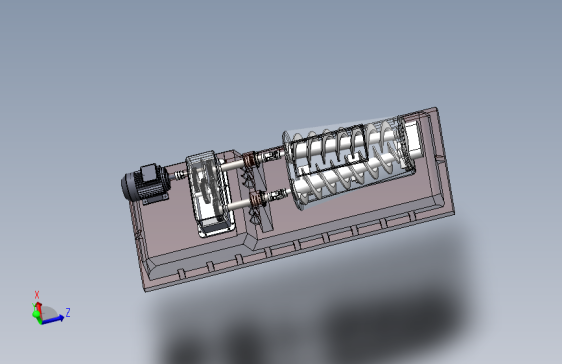 双螺杆挤出压片机挤出机的设计三维SW模型492583==25