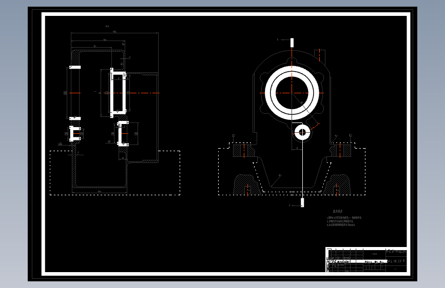 双面组合镗床设计（含4张CAD图纸版本）
