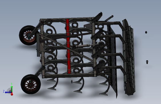 158-中耕机配80马力拖拉机