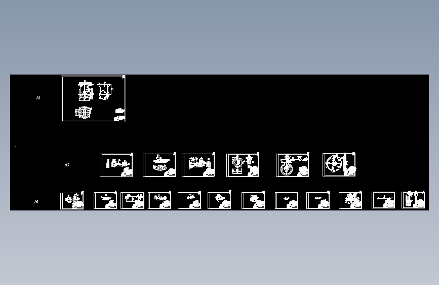 DN200 PN4.0手动闸阀设计零件图