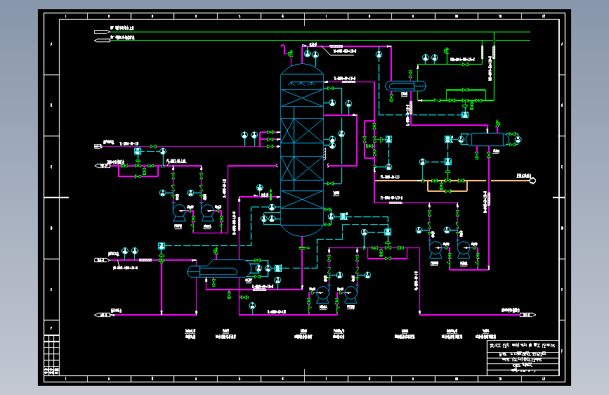 MG分离壁塔工艺流程图