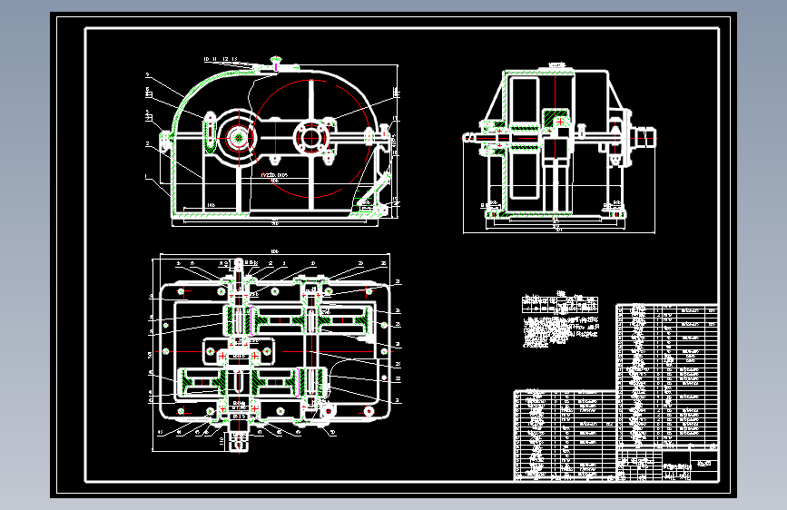 减速机装配图_A2_1：3