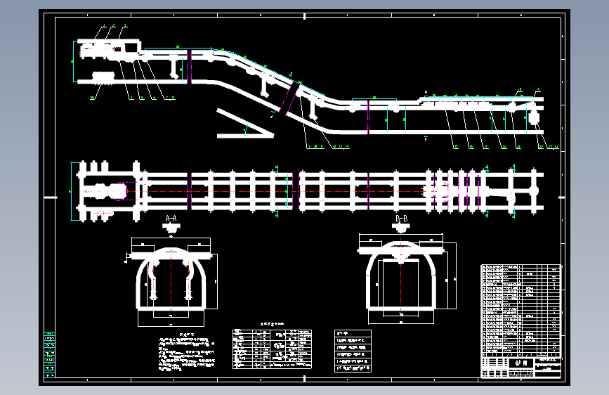 矿用架空乘人装置总装图A0