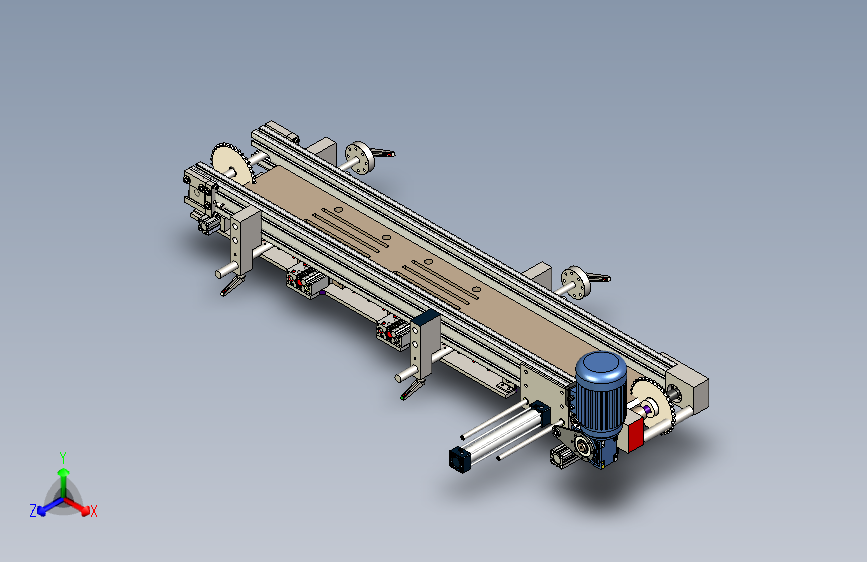 长轴类工件输送定位导轨