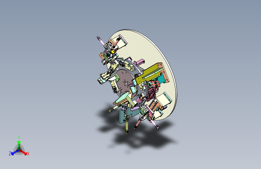 多工位旋转式装配工作站