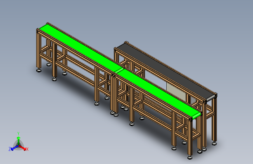 分段式长距离皮带输送线