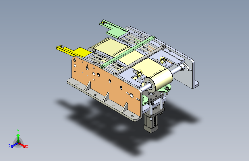 卷材自动裁切工装