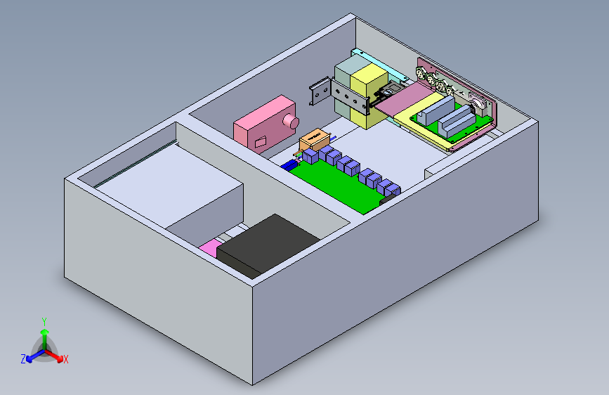 双轴大控制箱组件