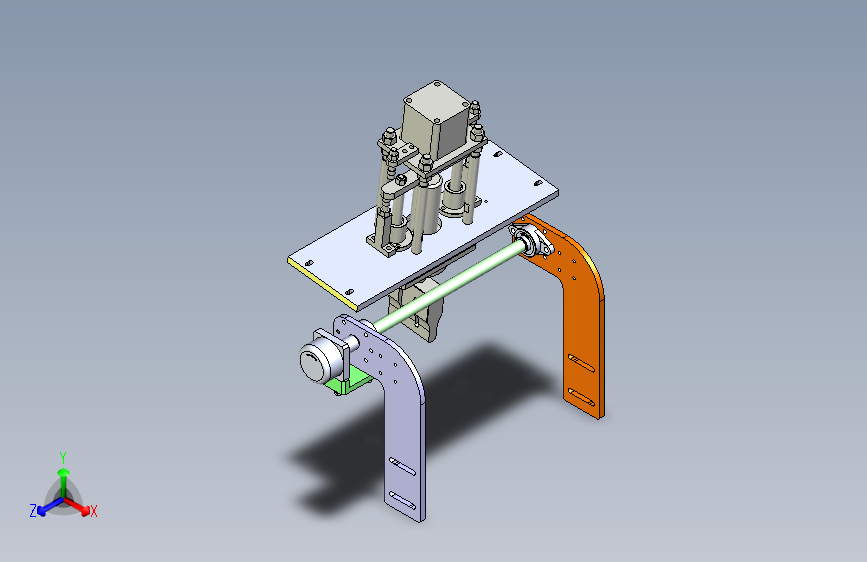 小型气动升降定位模组