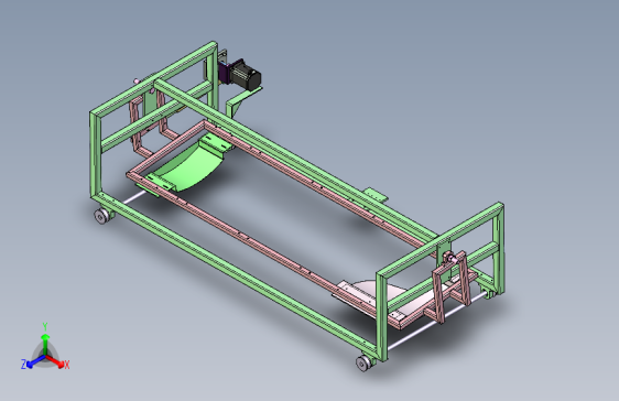 长件物料可调式转运支架