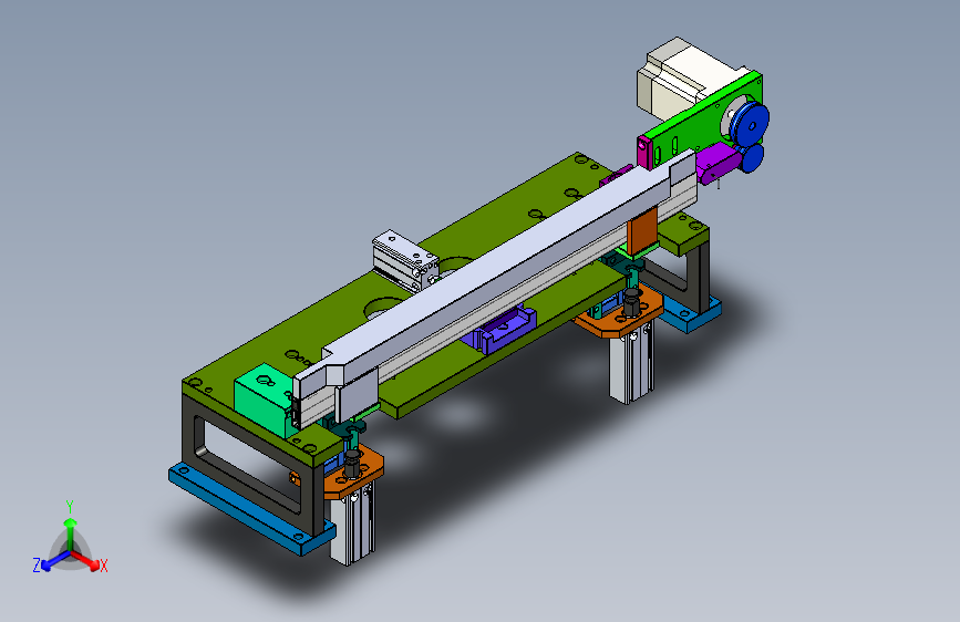 电子标签自动贴附滑台