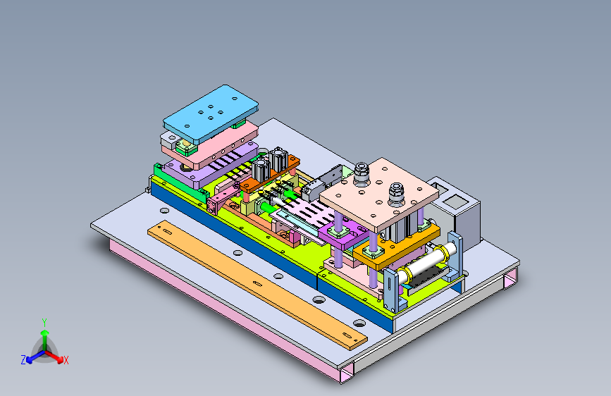 电子连接器自动化组装工位