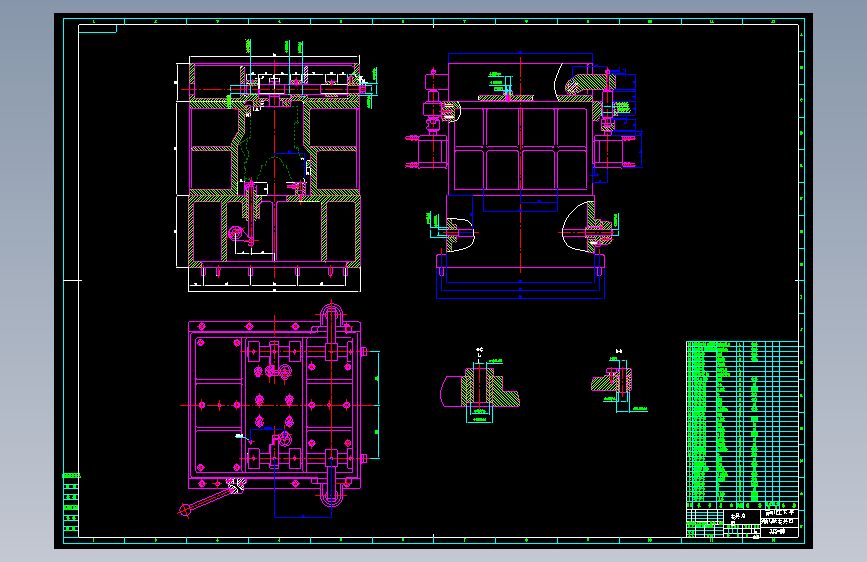 四冲程汽车发动机箱体零件的工艺与夹具设计CAD图纸+说明=======dw老款9元买的