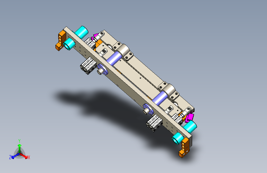 多组同步顶升定位模组