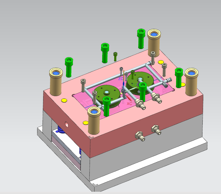 塑料端盖注塑模具设计【最大直径75】【三维UG】709199