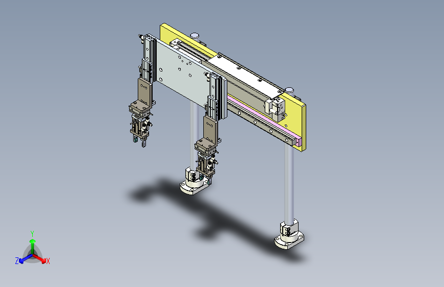 工业部件多轴位移平台