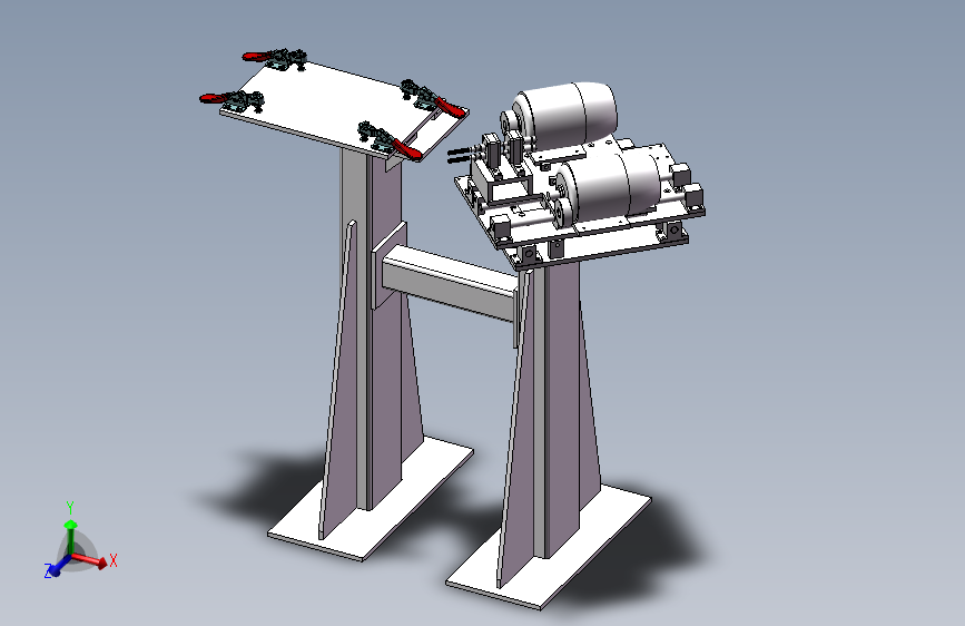 榫槽成型半自动切削机三维SW模型+仿真===630378==500