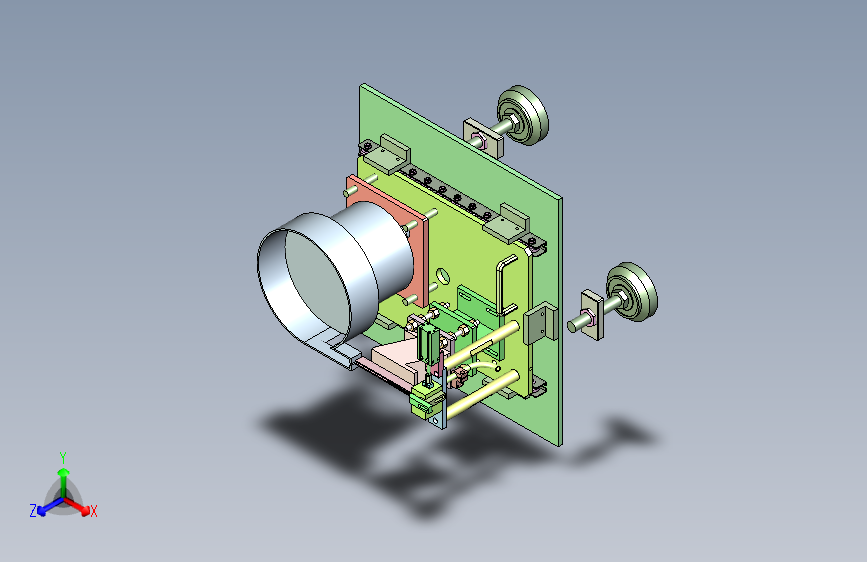 家电电机端盖卡扣压装夹具