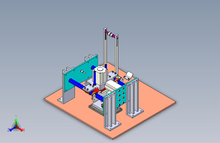 立式工件旋转压装工作站