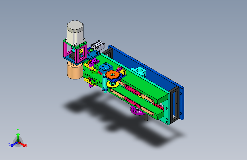 柔性包装膜自动放卷裁切机构