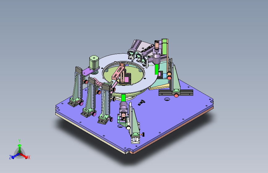 汽车轮毂轴承单元装配转台