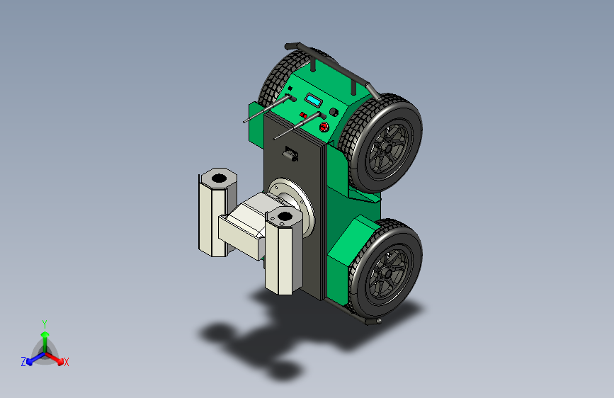 特种巡检机器人三维UG模型670377==150